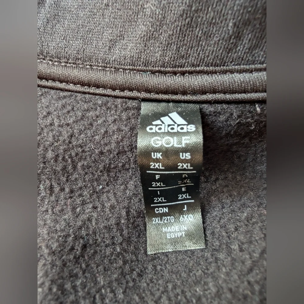 Adidas Golf Black Performance Jacket with Hood and Full-Length Zipper